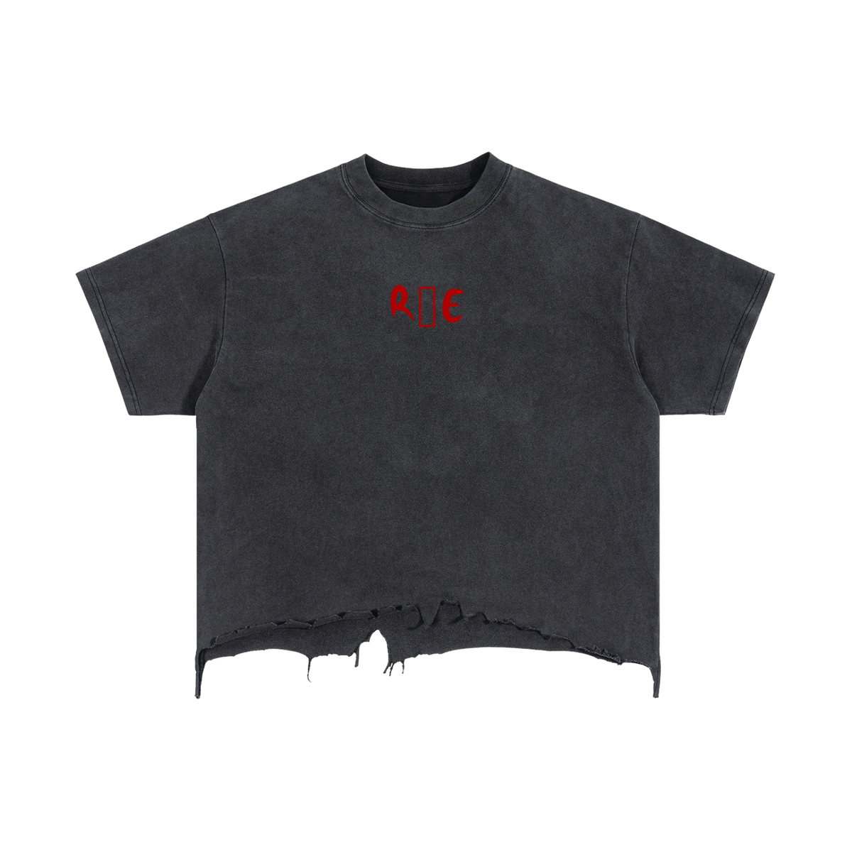 R and E Edition ripped tee
