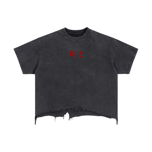 R and E Edition ripped tee